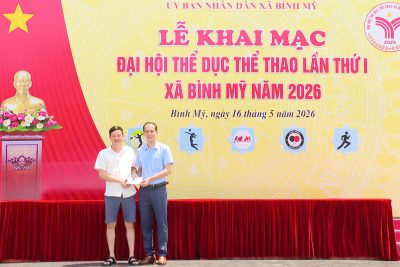 Trường THCS La Sơn tham gia thi đấu các môn tại Đại hội Thể dục thể thao xã Bình Mỹ, tỉnh Ninh Bình, lần thứ I năm 2026